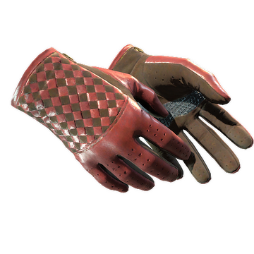 Driver Gloves — Crimson Weave